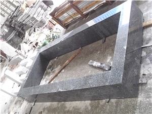 Black Granite Polished Kerbstone
