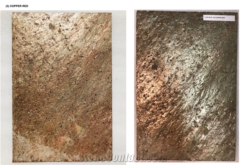 Slate Veneer - Copper Red Slate Ultra Thin Veneer