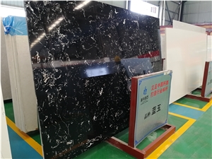 Black Silver Engineered Marble Slab For Top, Wall Tile