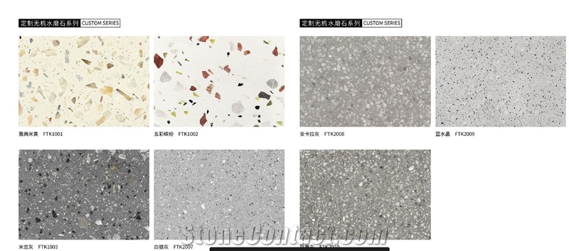 New Arrival Terrazzo Slabs An Cut-To-Size Tiles