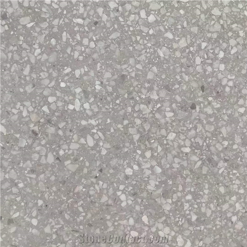 Terrazzo Cement Floor Tile Grey White Factory Sells