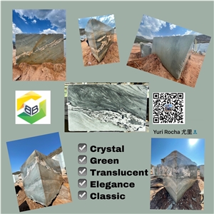Cristallo Sea Pearl Quartzite Blocks