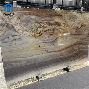 Beautiful Brazil Imported Rainbow Impression Quartzite Slabs