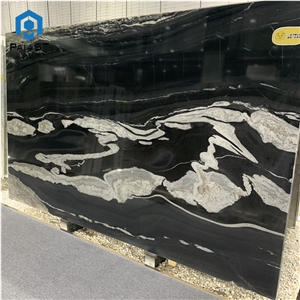 Black And White Quartzite Slabs For Countertop And Table Top