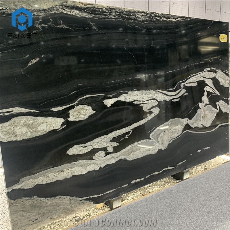 Black And White Quartzite Slabs For Countertop And Table Top