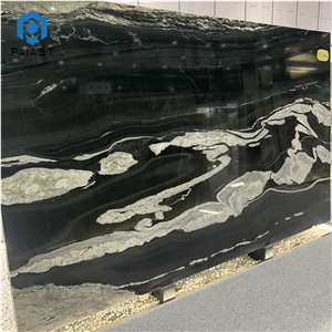 Black And White Quartzite Slabs For Countertop And Table Top
