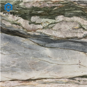 Brazil Luxury Rainbow Quartzite Slab For Countertop And Wall