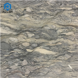 Brazil Natural Gold Silk Road Quartzite Slabs For Countertop