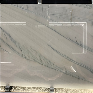 Grey Quartzite With Green Veins Slabs For Background Wall 
