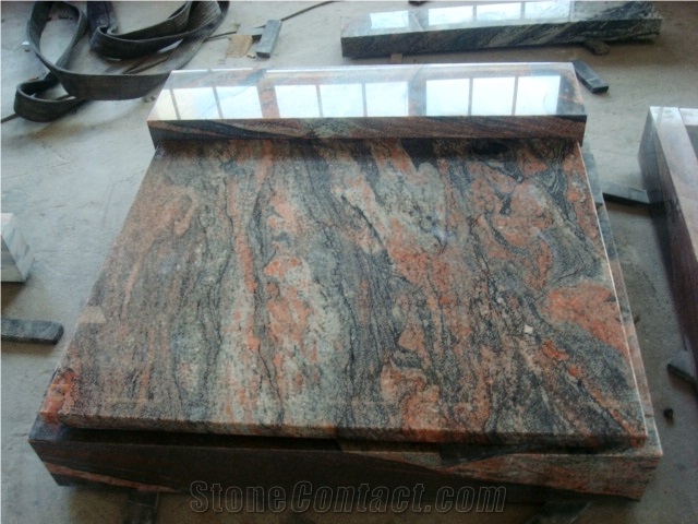 Aurora India Monument &Tombestone Granite Slant Gravestone