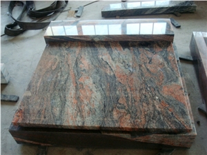 Aurora India Monument &Tombestone Granite Slant Gravestone