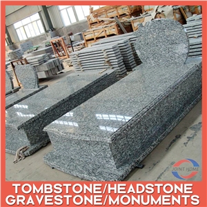 Black New G654 Granite Headstone Monument China Factory