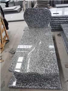 Black New G654 Granite Headstone Monument China Factory