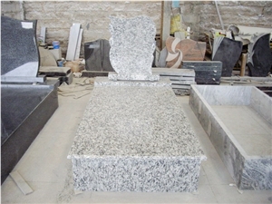 China New Style G635 Grey Granite Tombstone & Headstone