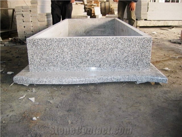 China New Style G635 Grey Granite Tombstone & Headstone