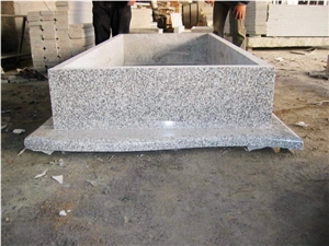 China New Style G635 Grey Granite Tombstone & Headstone