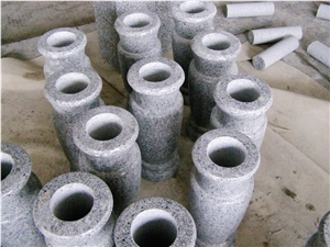 Custom G654 & G603 Granite Vase Monument Acessary Urn Bench