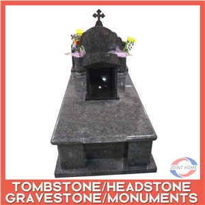 European Style Green Galaxy Cheap Cross Tombstone Monument
