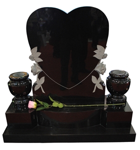 Hebei Newest Absolute Black Granite Monument Tombstones