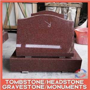 India Red (SMF)  Customize Price Cheap Granite Headstones