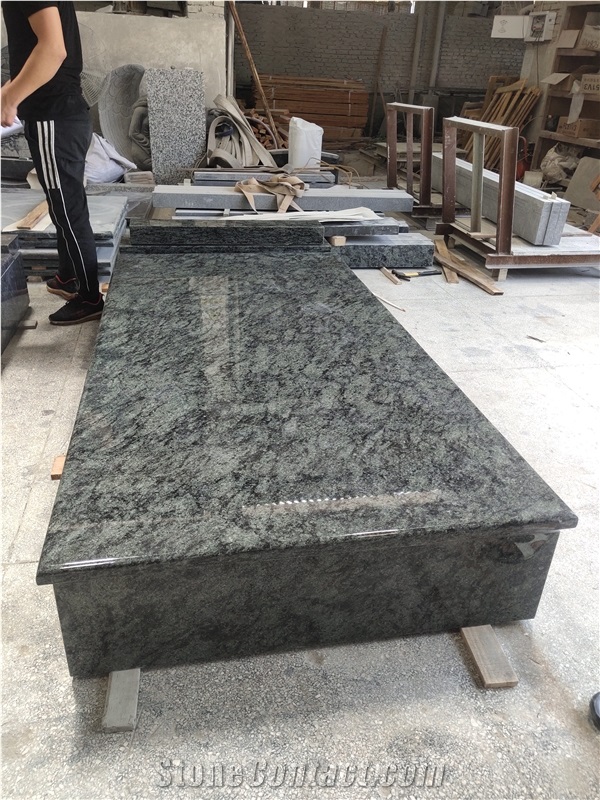 Newest Hot Himalaya Blue Natural Tombstone Engraved Monument