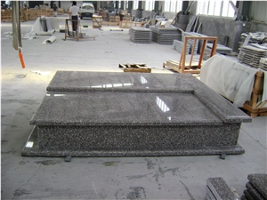 Original G603 Grey G664 Monument, Padang Marrone, Gravestone