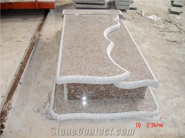 Original G603 Grey G664 Monument, Padang Marrone, Gravestone