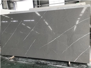 Artificial Quartz Silver Grey Slab