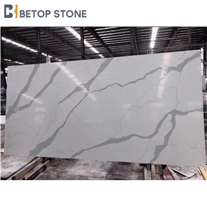 Beautiful Kitchen Top White Calacatta Quartz