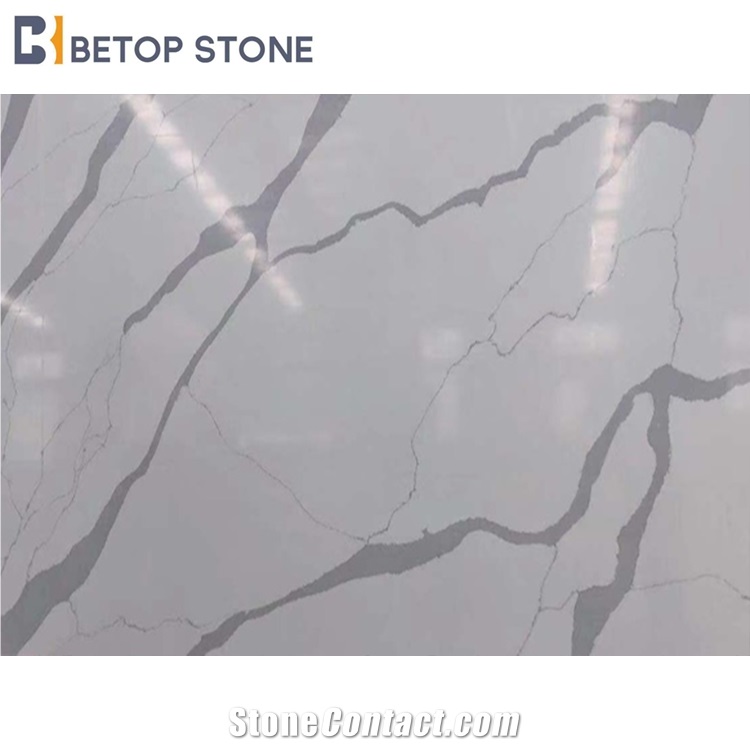 Beautiful Kitchen Top White Calacatta Quartz