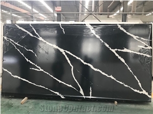 Black Artificial Quartz Calacatta Nero