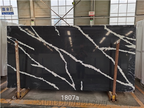 Black Artificial Quartz Calacatta Nero