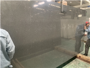Grey Sparkle Aritificial Quartz Slabs Engineered Solid Stone