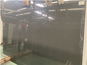 Grey Sparkle Aritificial Quartz Slabs Engineered Solid Stone