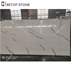 Hot Sale Calacatta Trevizo Gold Quartz A1821 Engineered Hot Sale Calacatta Trevizo Gold Quartz A1821 Engineered
