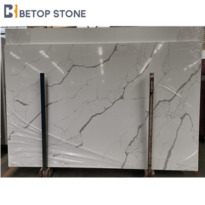 Luxury Building Ornaments Calacatta Quartz Stone