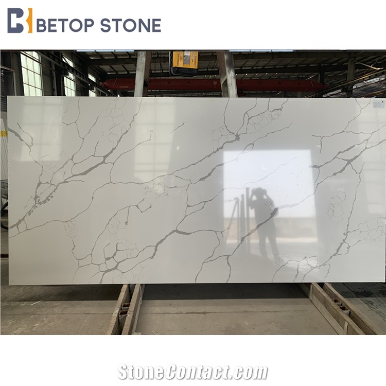 Luxury Building Ornaments Calacatta Quartz Stone