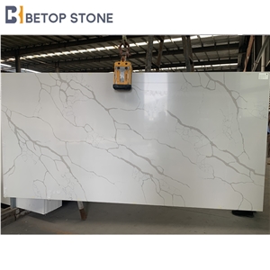 Luxury Building Ornaments Calacatta Quartz Stone