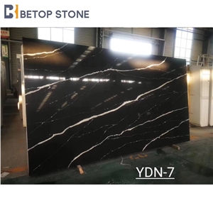 Popular Quartz Calacatta White Composite Stone Tiles