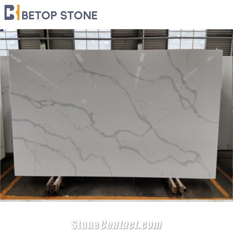 Slab Calacatta Marble Jade Quartz Artificial Stone A1830L