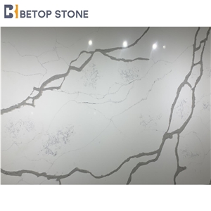 Slab Calacatta Marble Quartz Artificial Stone 1827 