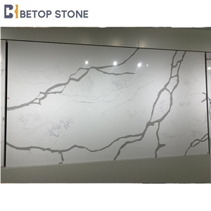 Slab Calacatta Marble Quartz Artificial Stone 1827 