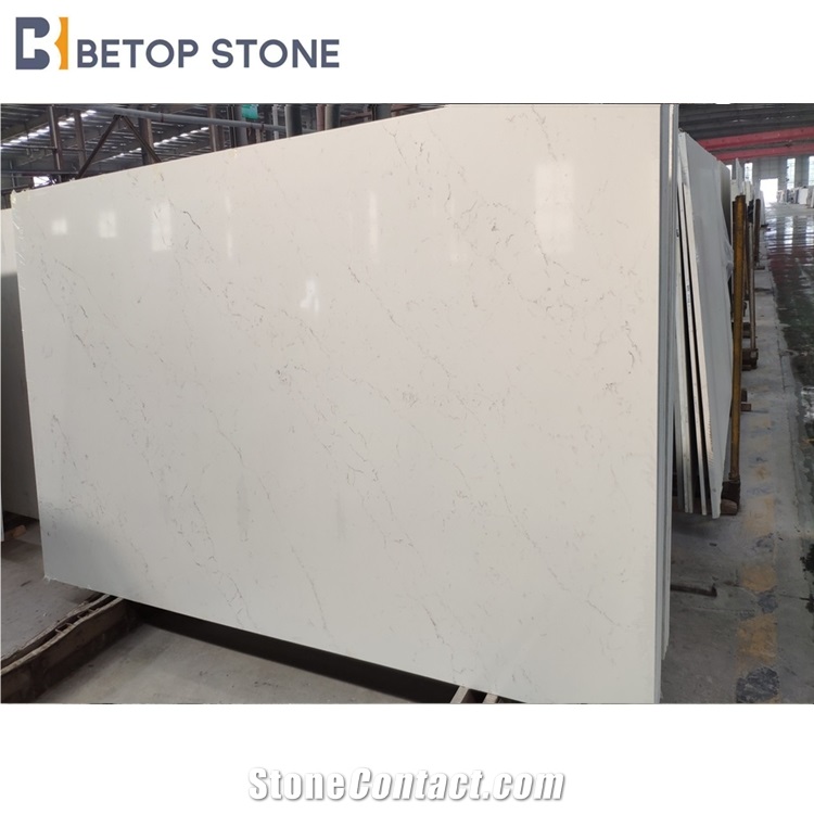 Slabs Calacatta Flowery Quartz A1811 Fashion Style