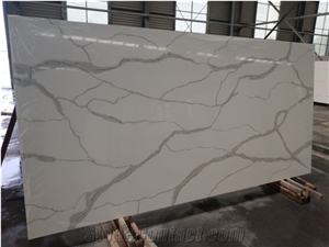 White Artificial Classic Calacatta Quartz