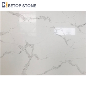 White Artificial Quartz Calacatta Elegante