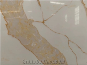 White Artificial Quartz Calacatta Liev
