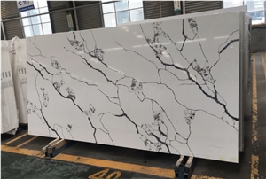 White Calacatta Laza Artificial Quartz