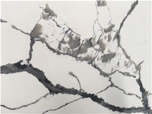 White Calacatta Laza Artificial Quartz