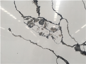 White Calacatta Laza Artificial Quartz