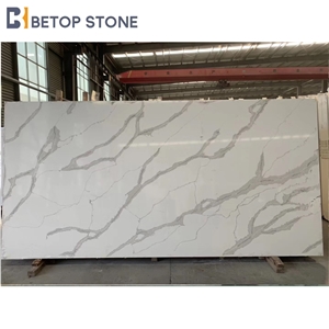 White Quartz Calacatta Classic Slabs